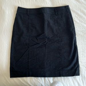 Black Ann Taylor pencil skirt size 10 petite